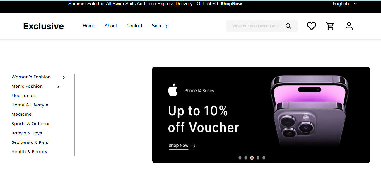 Exclusive Ecommerce Website